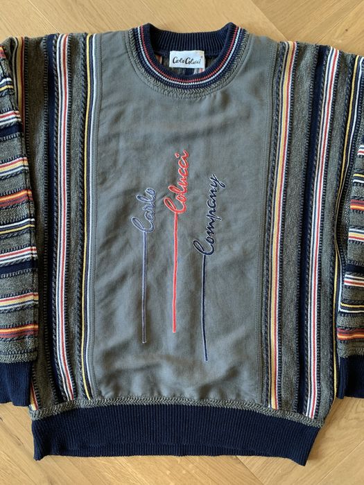 Винтидж пуловер Carlo Colucci, M/L размер