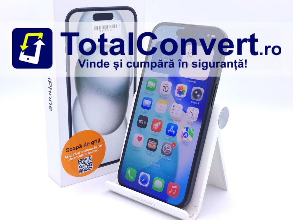 Apple iPhone 15 128GB Blue 6GB Single SIM, Garantie 24 luni | #D88481