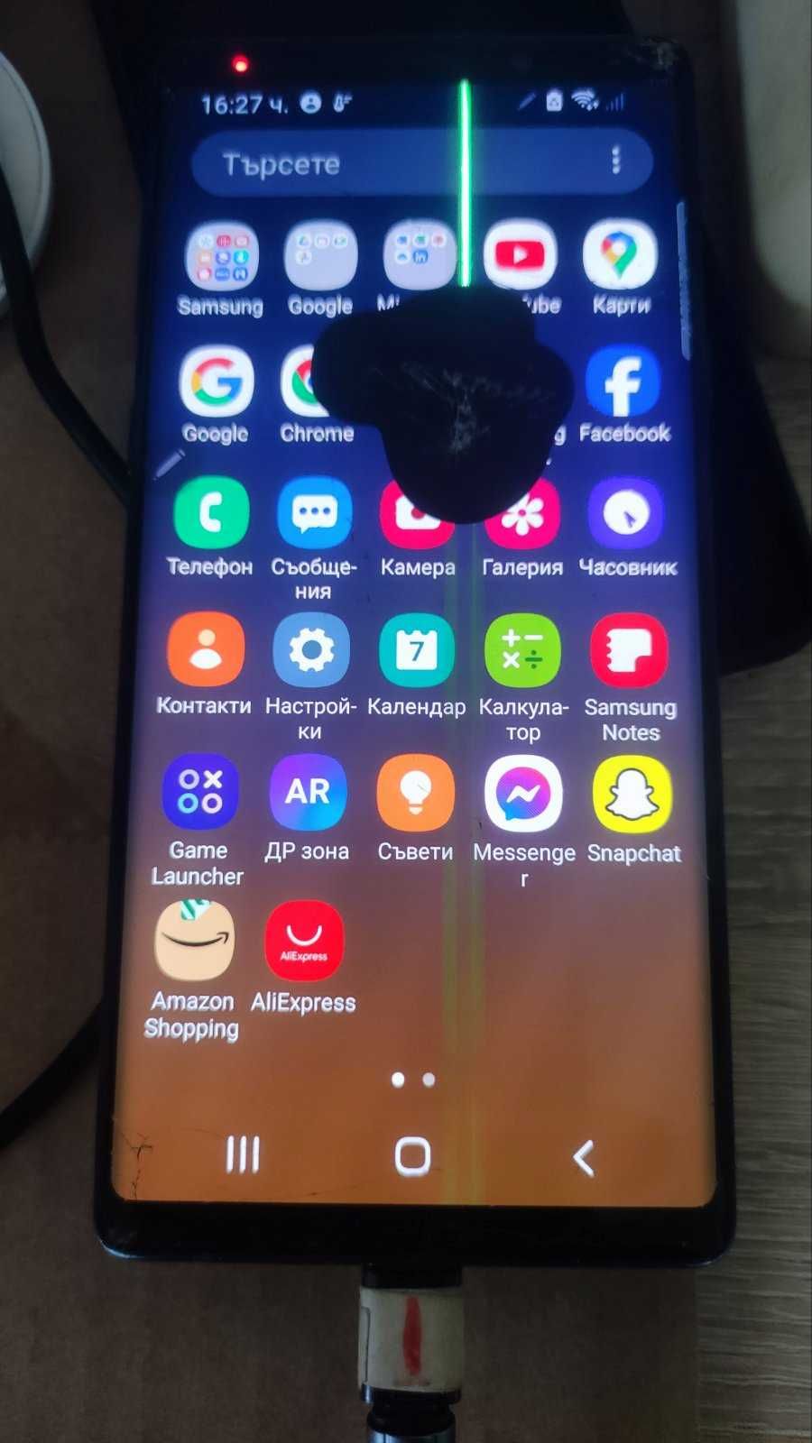 Samsung Galaxy note 9 6gb/128gb петно на дисплея/за части