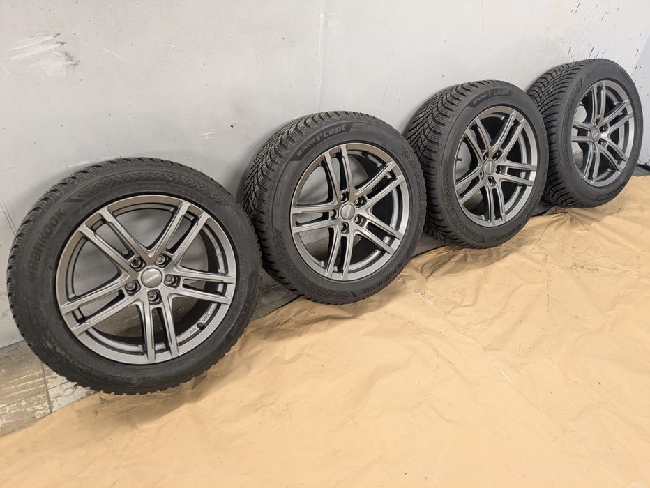 Jante DEZENT TZ-C 7.5x17 5x112 ET 27 + anvelope iarna Hankook 225/55 R