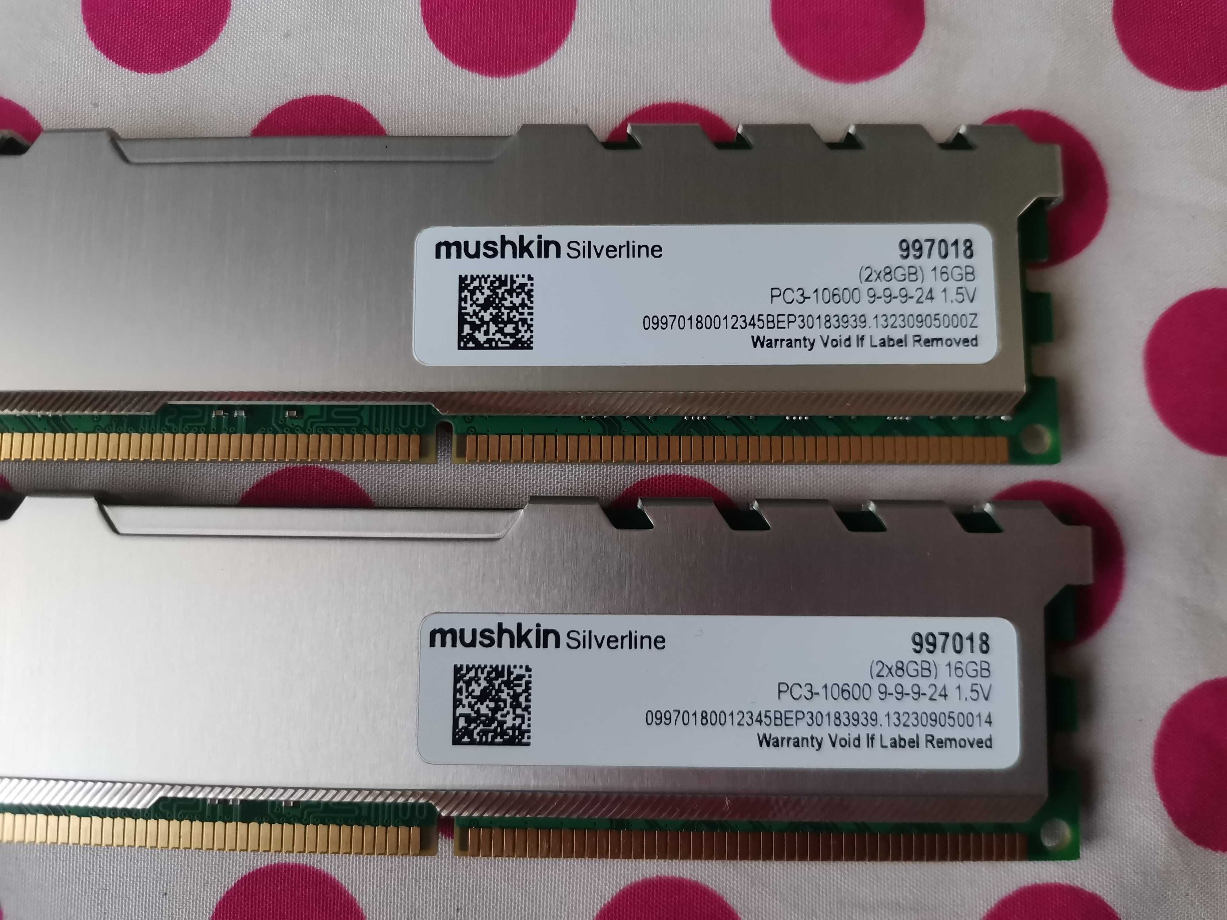 Kit Memorie Ram Mushkin Silverline 16 GB (2 X 8 GB) 1333 Mhz.