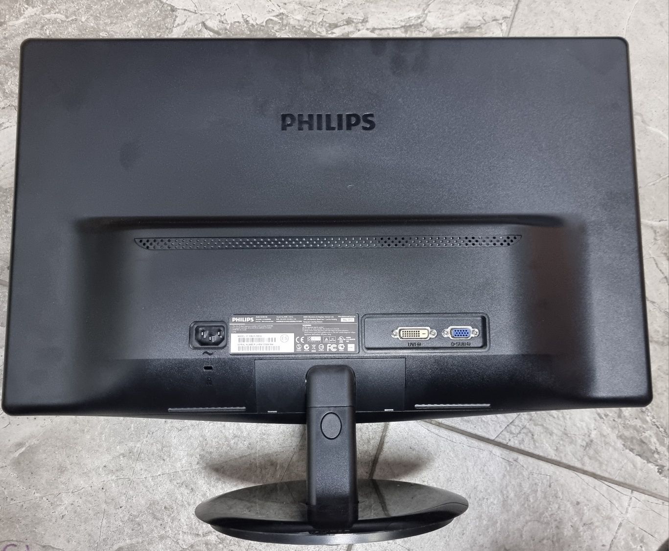 Monitor LED Philips 23.6" Full HD, VGA, DVI, Negru