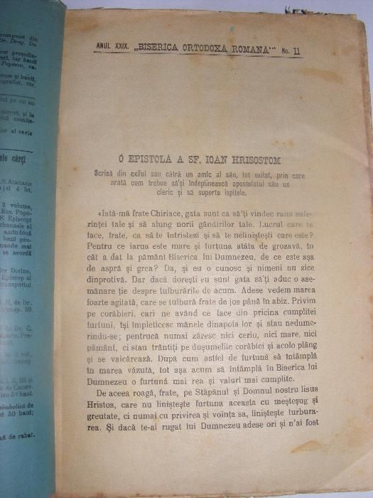 Revista Periodica Eclesiastica,Biserica Ortodoxa Romana,1906,Carte bis