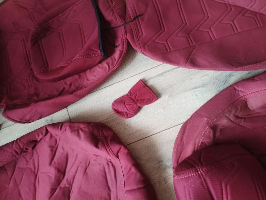 Чехол на авто Спарк бордовый цвет+бонус!