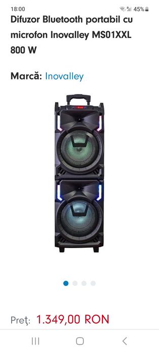Boxă  Inovalley MS01XXL 800w