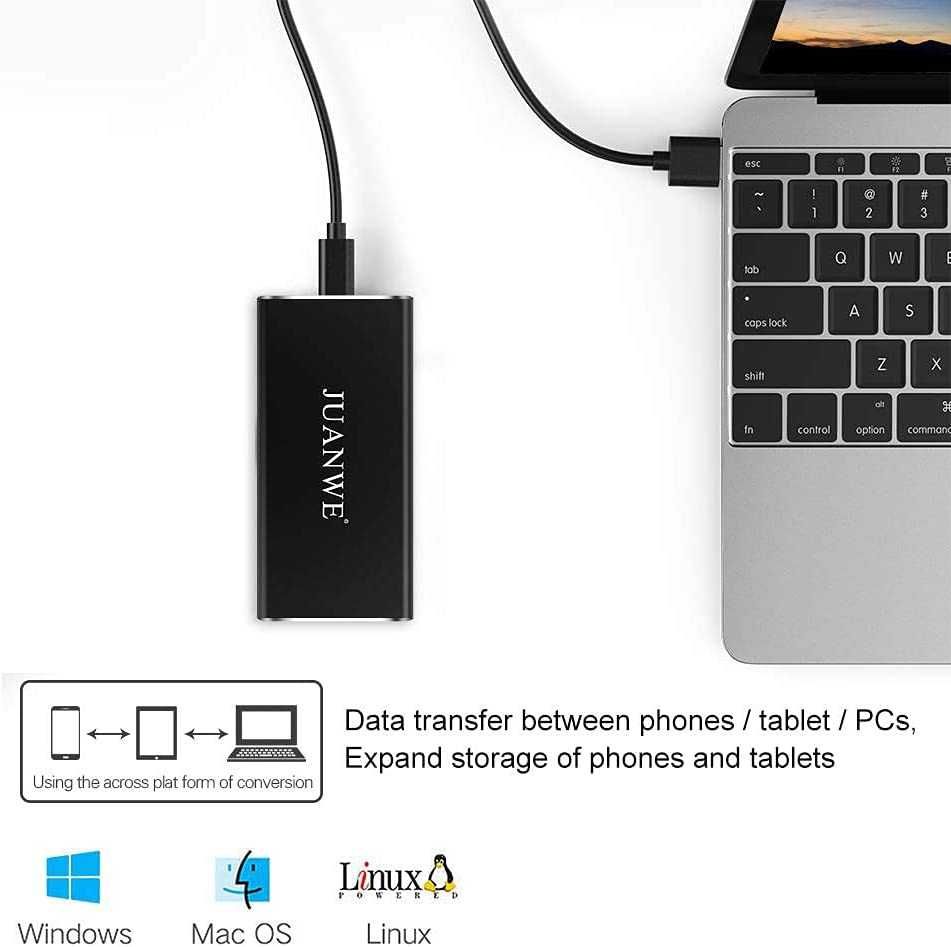 Външен диска 1TB SSD, Type C 3.1, USB 3.0, Micro USB