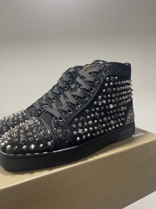 Christian Louboutin High Black Silver Accents