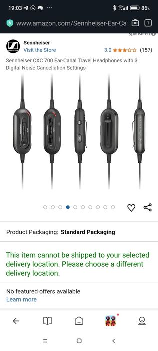 Наушники Zennheiser CXC 700 для исп в полетах