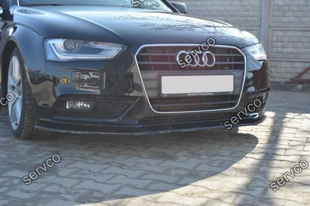 Prelungire splitter bara fata Audi A4 B8 2011-2015 v4 - Maxton Design