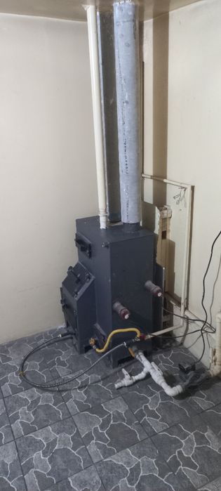 Катёл газ, кумир, утин электрда ишлайди комплект