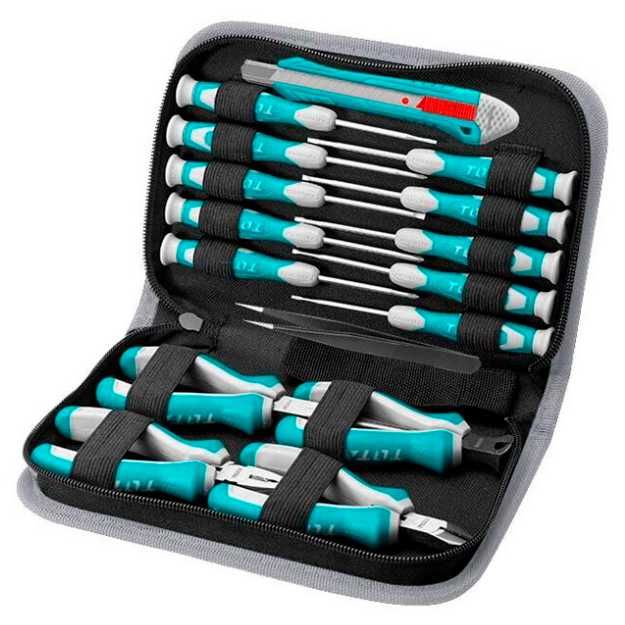 Набор ручных инструментов TOTAL TKTTSK0162 | 16 предметов | Cr-V