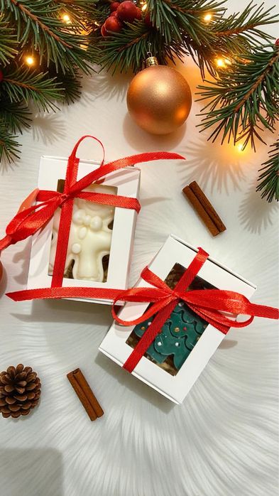 Коледни свещи от соев восък