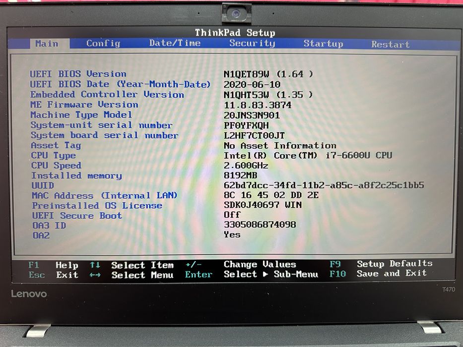 Laptop Contabilitate Diagnoza Auto Lenovo ThinkPad T470, i7-6600u