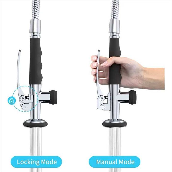 cap pulverizator baterie profesionala tip dus chiuvete inox bucatarie