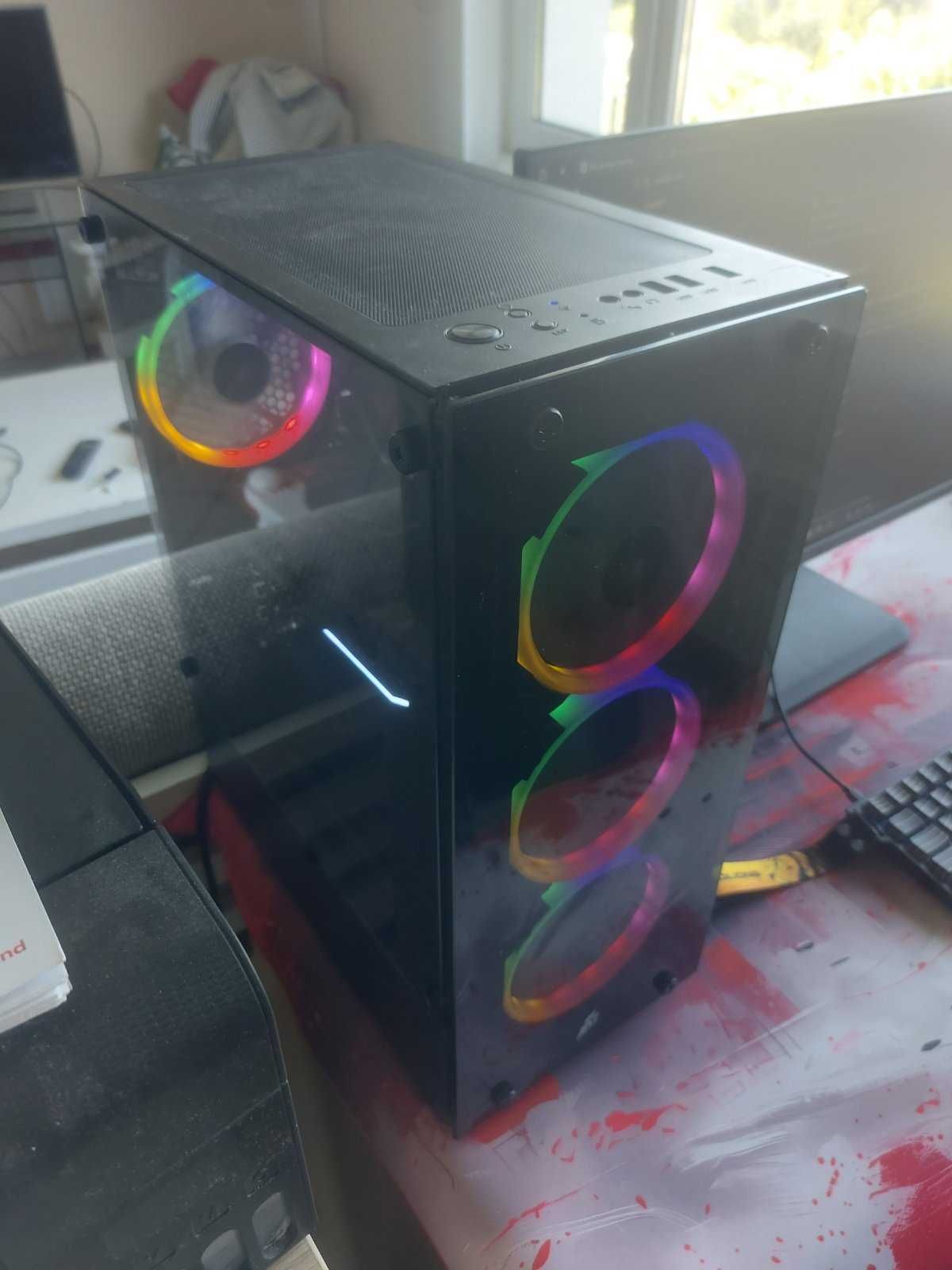 Гейминг компютър RTX 4060 + i5-14400F + 27” монитор – готов за игри