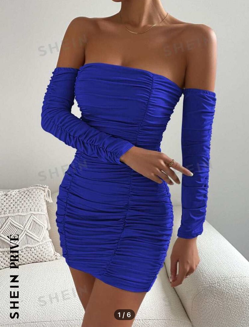 Синя рокля размер ХС/С