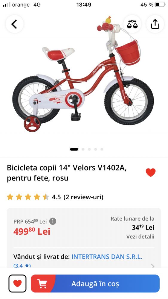 Bicicleta velors