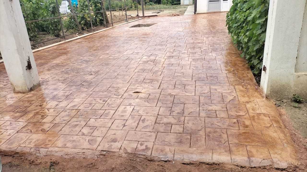 # beton amprentat # pavaj din beton amprentat#