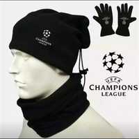 продам новый комплект теплый -шарф, шапка, перчатки спортивные