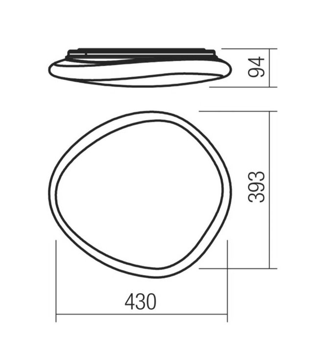 Plafoniera LED Dreamer  36 W, 2500 lm, lumina neutra,