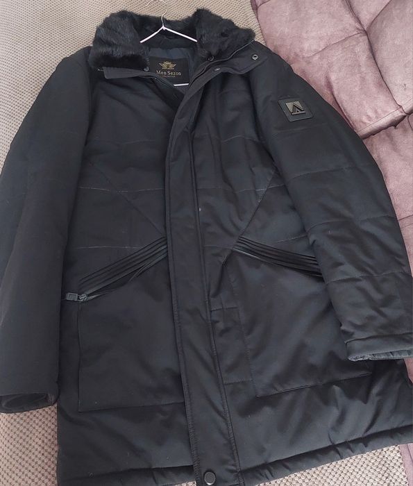 Продам мужскую зимнюю куртку и шапку норковую