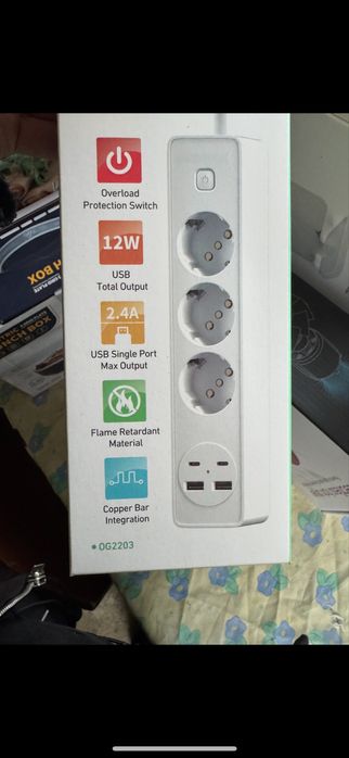 Разклонител с USB и Type-C портове – удобство и мощ в едно!