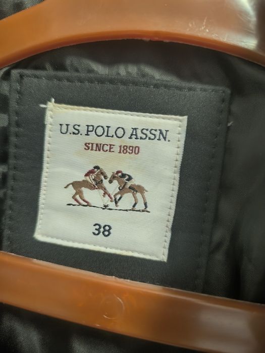 Кожено дамско плътно яке U.S.POLO ASSN