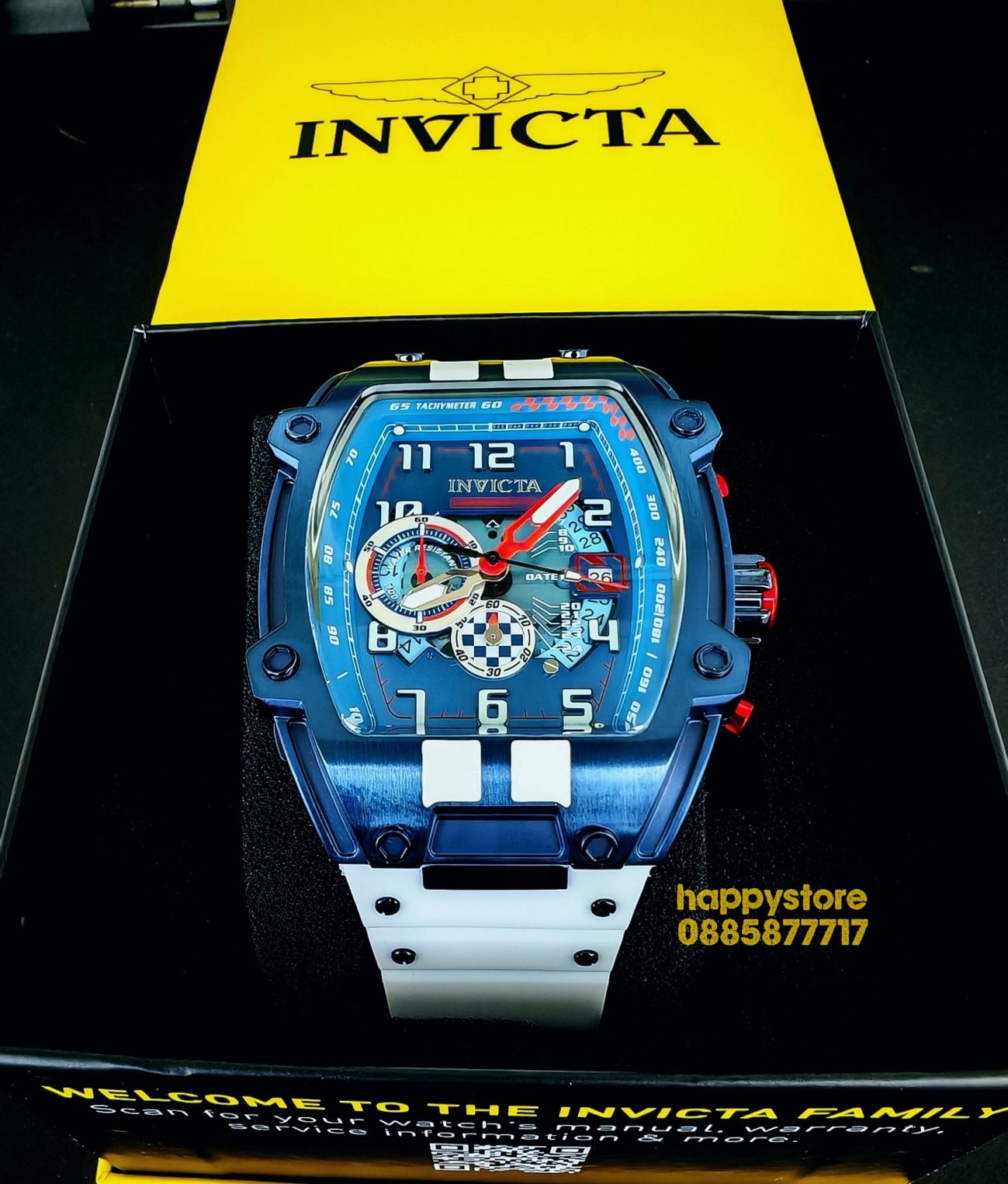 часовник INVICTA S1 Rally Diablo White/Blue, Инвикта нов