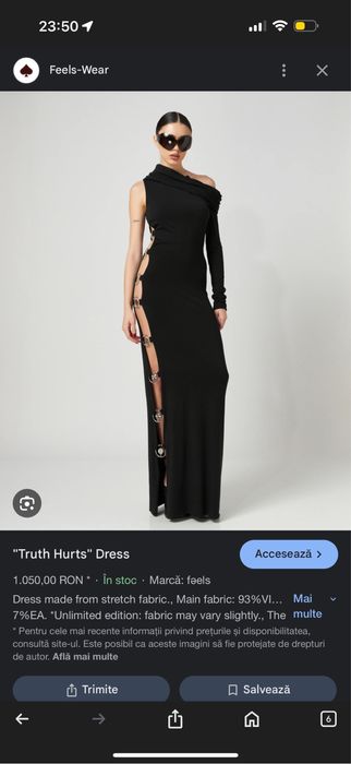 Rochie feels wear truth hurts xs/s