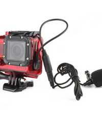 Cablu adaptor microfon casti camera video Gopro Hero 3, 4, mini usb