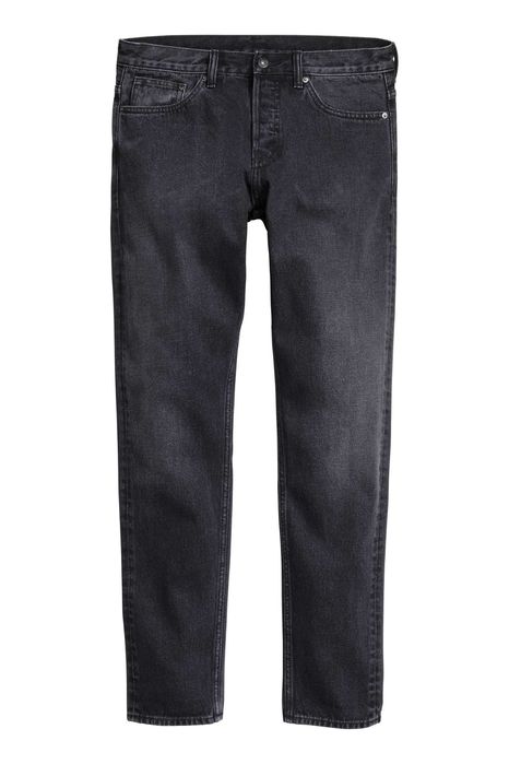 H&M 5 jeans / blugi slim fit marimea 31-US/46-UE/S, alb/albastru/negru