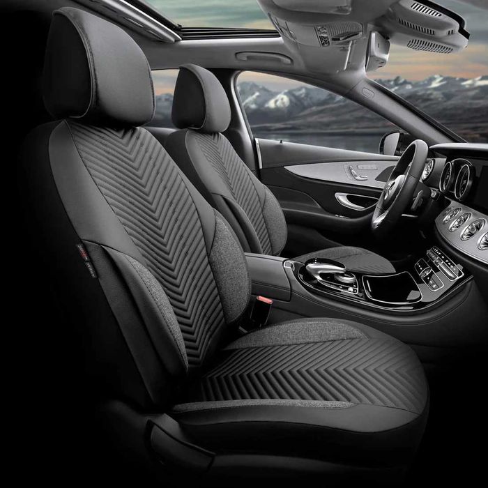 Комплект Луксозна Тапицерия OTOM Advanced – Еко кожа, Черно.