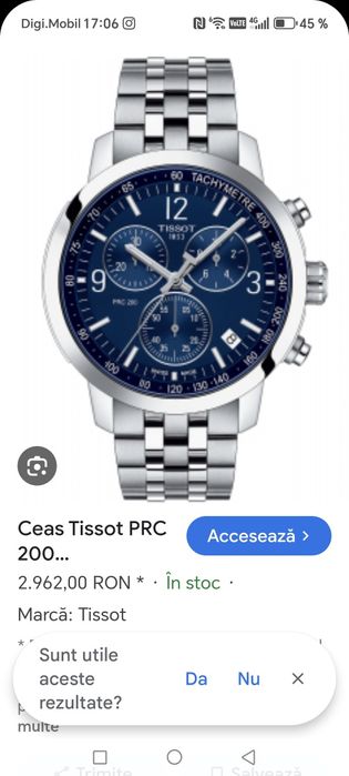 Ceas T Sport Chronograph Quartz 200 m Diver