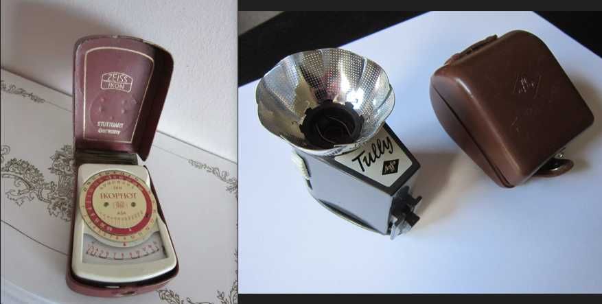 rar Flash Agfa Tully + 4x Light Meter Zeiss+ Excelsior made Germany'50
