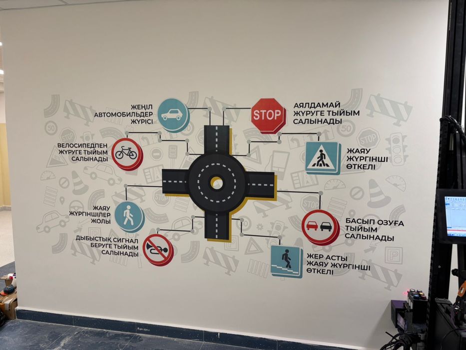 Роспись стен, печать на стенах, эстетическое оформление стен