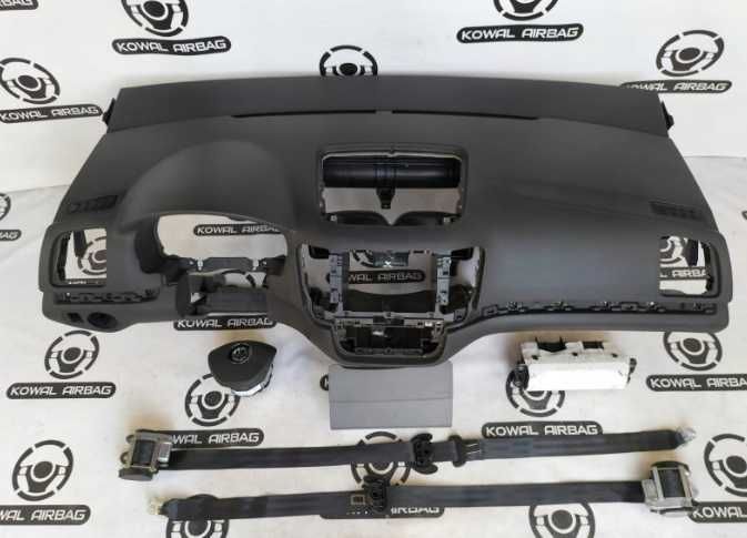 VW Sharan 7N plansa de bord - kit airbag - set centuri de siguranta
