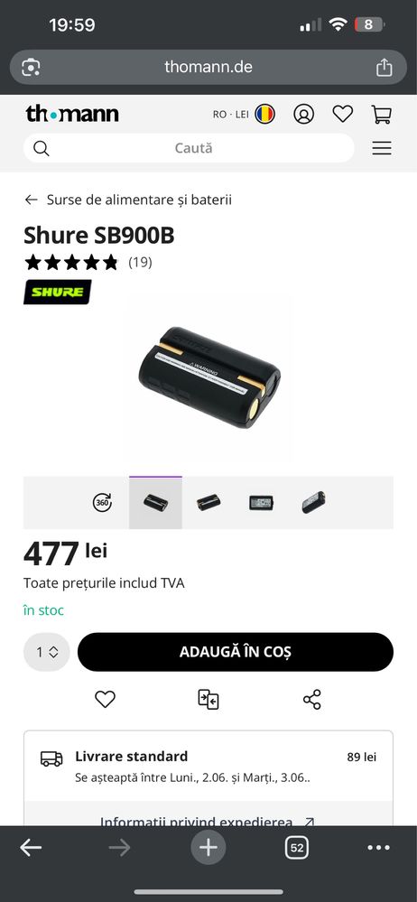 Shure ULXD4Q sistem frofesional cu 4 canale