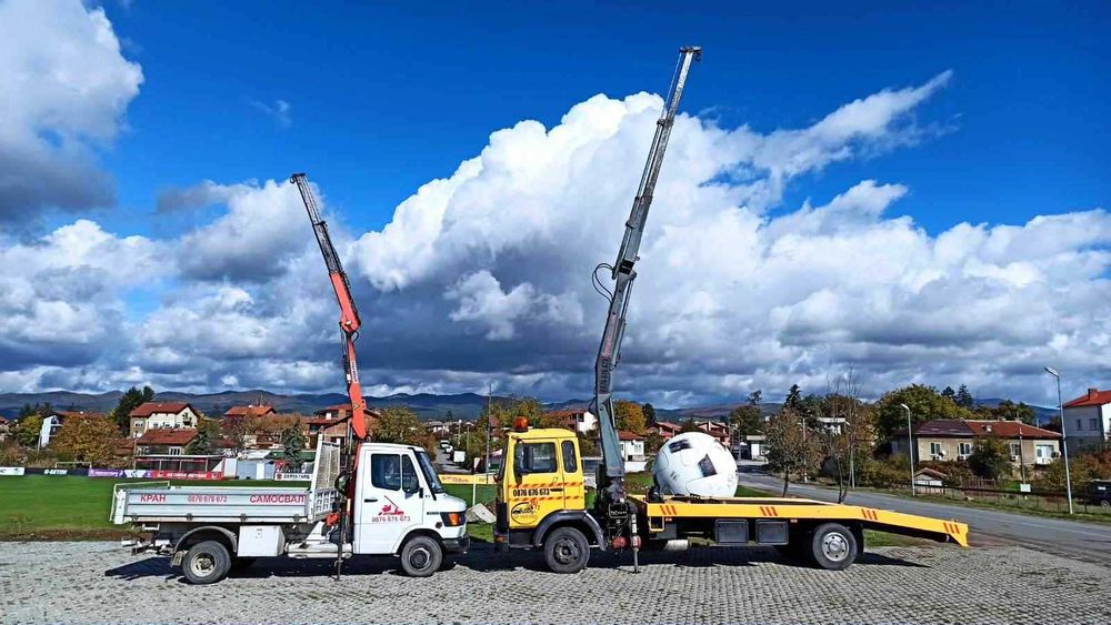 Транспортни услуги с пътна помощ кран / самосвал