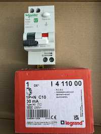 Intreruptor diferential RCBO, 1P+N, 10A, 30mA, 4.5kA, Curba C, tip AC