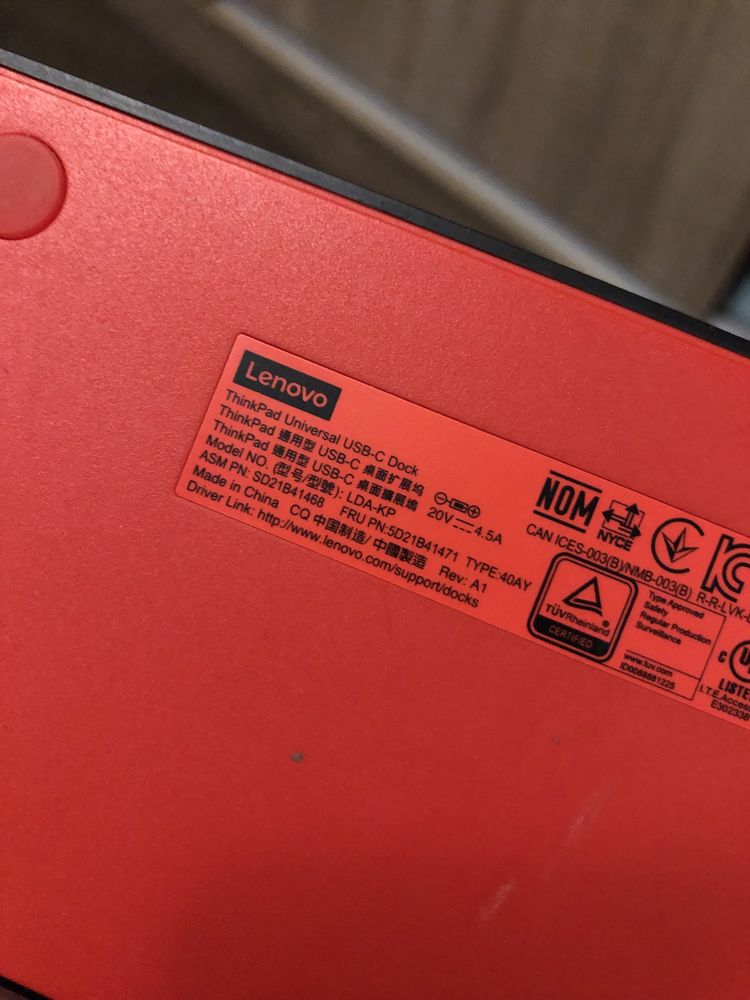 Lenovo Dock USB-C model LDA-KP