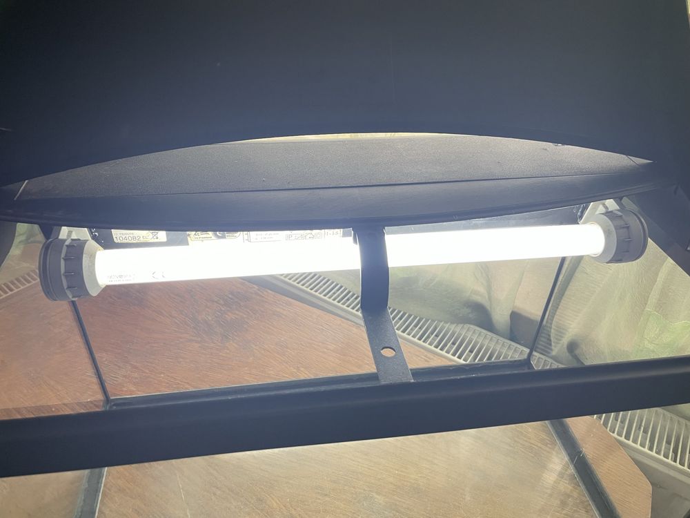 Acvariu pentru pesti cu bec LED