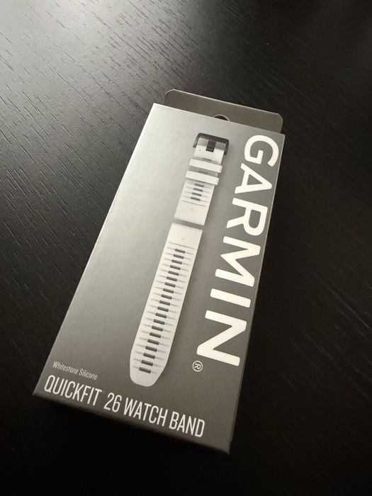 Garmin Quickfit 26 Watch band Whitestone Silicone