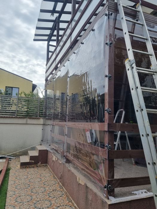 Folie transparenta Cristal terase, foișoare, balcoane