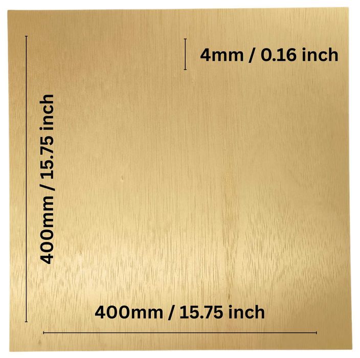 Set 12 buc placaj Albasia 400x400x4mm- perfect taiere si gravare laser