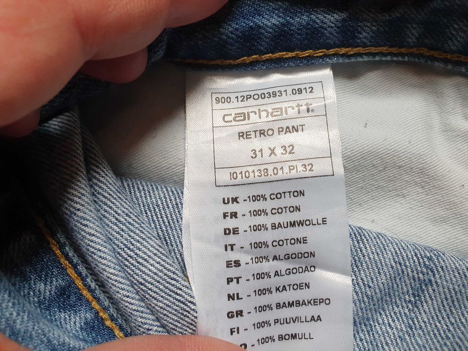 Blugi barbati CARHARTT - Marimea 31 x 32 (Talie 92 cm)