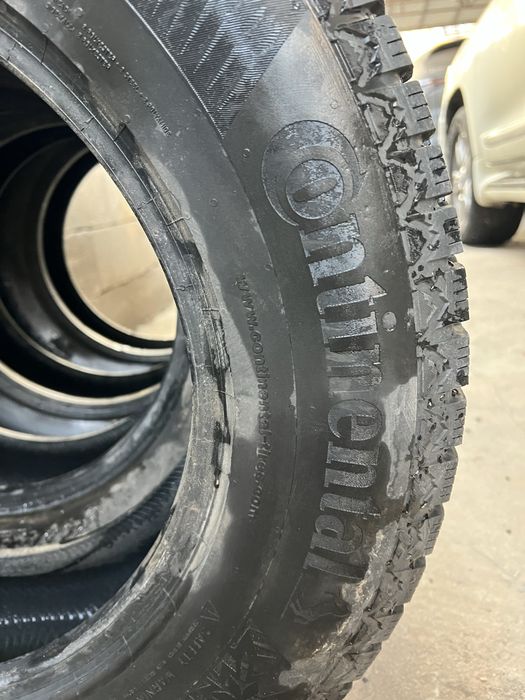 Continental зимние шины в хорошем состоянии