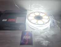 Banda LED neon flexibila 5-10-30ml alb / tub luminos in forma de Limba