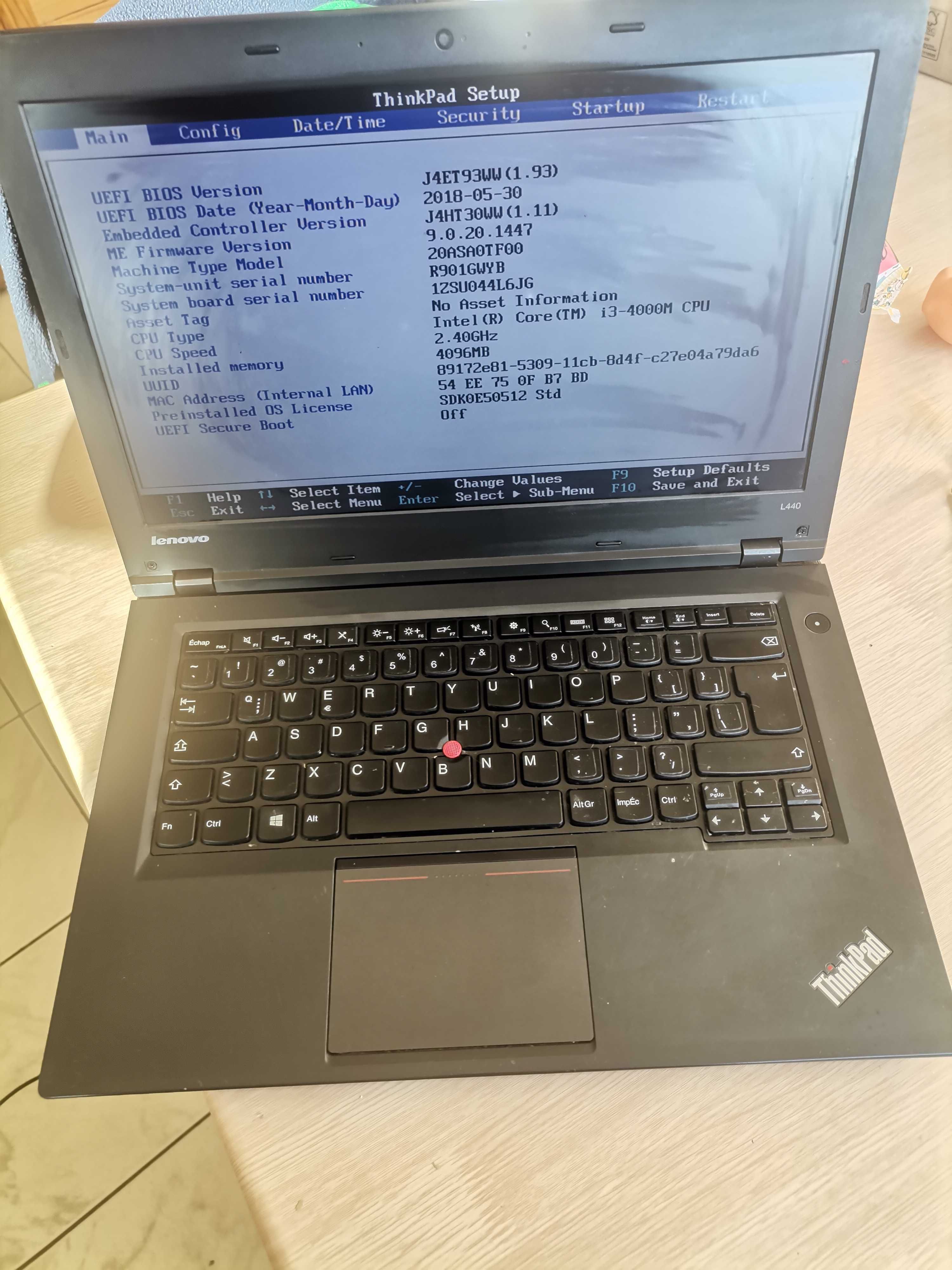 Lenovo ThinkPad L440 - на части