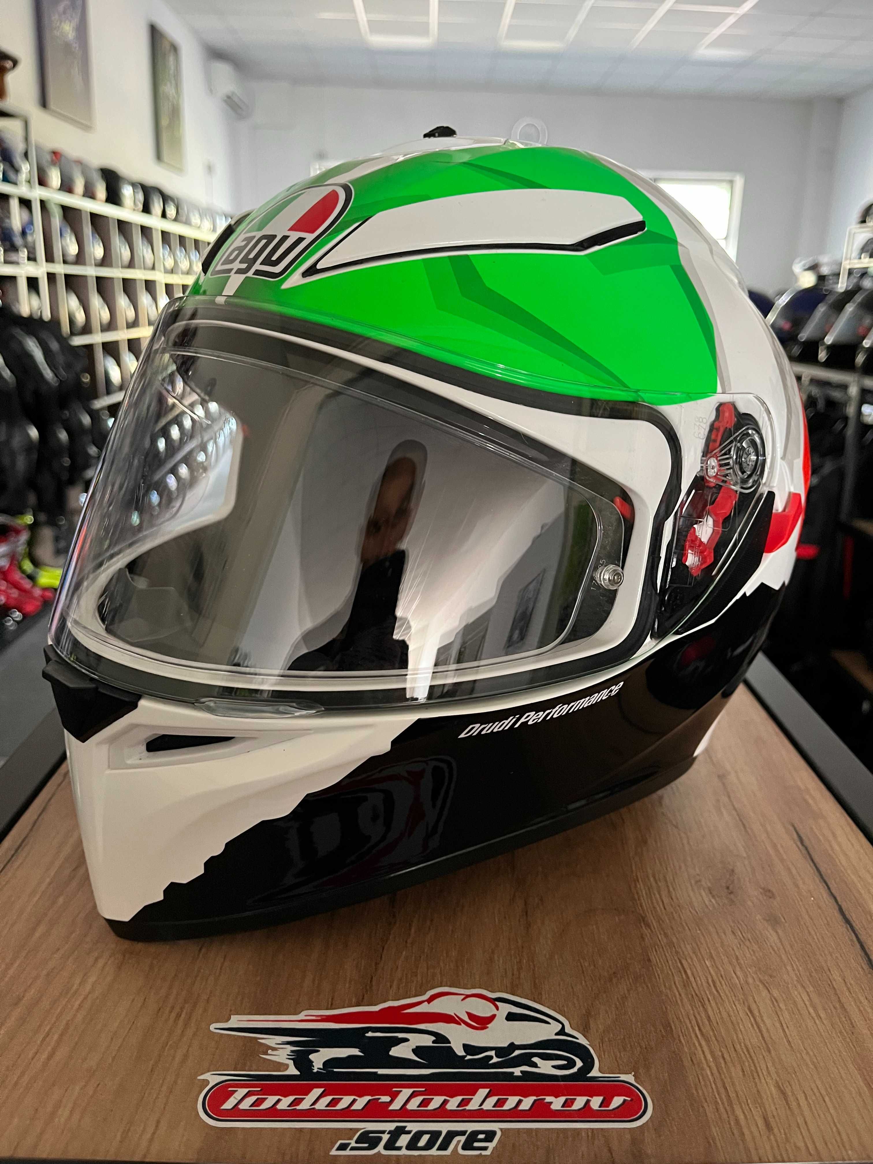 Мото каска AGV K3 SV BRASIL,М 57-58 ,вградени очила,добро състояние
