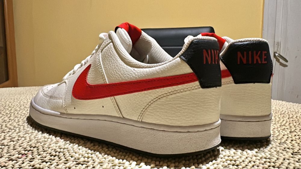 Nike Court Vision Low (White/University Red)